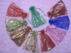 Attractive crystal organza pouch for Christmas gift wrapping and candy packaging