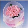 Attractive snow organza roll for fresh flower packing and gift wrapping