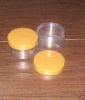 BODY CREAM CONTAINER, CLEAR PLASTIC WITH COLOR LID, ALSO GOOD FOR BATH SALT, BATH GELS, LOTIONS, ETC