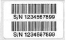 Barcode tamper evident printing label