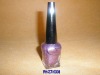 Beautiful glass nail polish bottle with brush