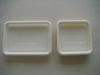 Biodegradable cornstarch meat tray