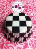 Black Checkered Greaseproof Cupcake Liner Baking Cup