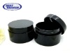 Black plastic cosmetic packaging cream jar