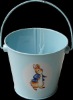 Blue Easter Metal pail