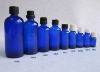 Blue Glass Bottle with Plastic Cap for Essential Oil, Aroma Oil, Essence