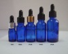 Blue Glass Dropper Bottle for essential oil packaging