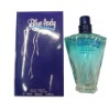 Blue Lady glass perfume bottle