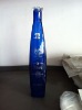 Blue Premium vodka glass bottle