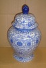 Blue and White Jar , Measures21.5*21.5*35.7cm,14-inch Height