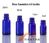 Blue glass dropper bottles