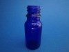 Blue glass essential oil bottle w/dropper