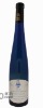 Blue glass wine bottle