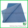 Blue packaging paper