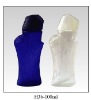 Body shape glass cosmetic bottle