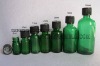 Boston Round Glass Bottle Green Color