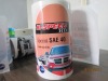 Bright oil label printing