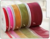 Bright organza ribbon with different size and colors