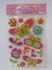 Butterfly Flower Puffy Sponge Sticker