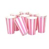 Candy Stripes Pink Tea Cup