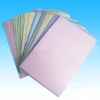 Carbonless paper (NCR) with blue image