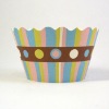 Charlotte-Stripes-Polkadots-cupcake-wrapper cw-009 wholesale