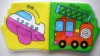 Children bath book printing with various vehicle pictures