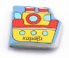 Children bath book printing with vehicle pictures