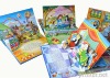 Children color book printing with puzzle