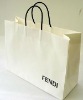 China paper bag manufacturer of white kraft paper handbag