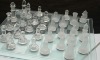 Chinese chess glass bottle