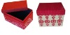 Christmas gift paper box with flocking