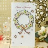 Christmas paper greeting card