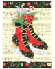 Christmas shose greeting card