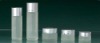 Clear cosmetic glass jar with lid