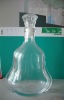 Clear glass bottle