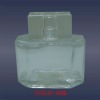 Clear glass perfume bottle