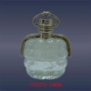 Clear perfume glass bottle