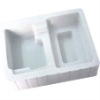 Clear plastic PS flocking tray for mobile packing