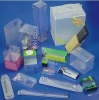 Clear plastic box for makeup tools packaging