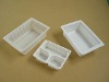 Clear plastic food tray for snack packing