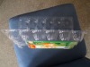 Clear plastic pvc egg tray packaging for 18