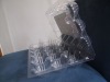 Clear plastic pvc egg tray packaging for 18