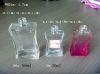 Clear rectangle glass perfume bottle