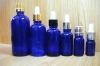 Cobalt blue glass bottles for essential oil