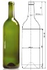 Color Painted Wine Bottle