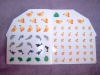 Color adhsive transparent sticker