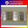 Color printing label sticker