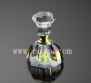 Colored crystal cosmetic bottle