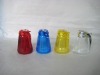 Colored glass cruet bottle